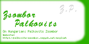 zsombor palkovits business card